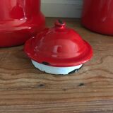 Vintage enamelled kettle