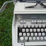 Typewriter Hermes with bag