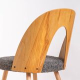 Ensemble de 4 chaises de salle à manger modernes du milieu du siècle par A. Šuman, rembourrées