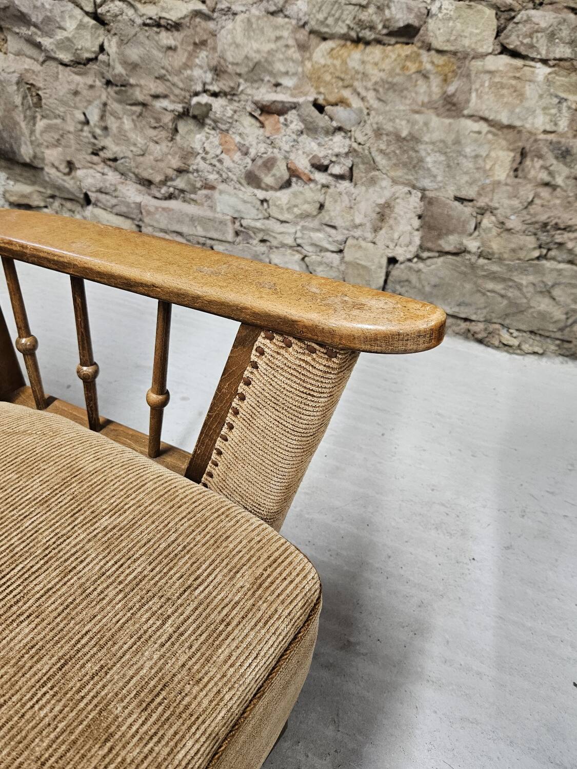 Paire de fauteuils brutalistes, années 1950