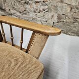Pair of 50" Brutalist armchairs