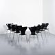 Suite de 8 chaises modèle 3107 par Arne Jacobsen, circa 1974