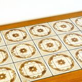 Scandinavian teak and ceramic coffee table, 1960s