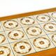 Scandinavian coffee table in teak and ceramic 1960