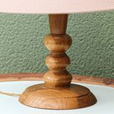 Bedside lamp, turned wood