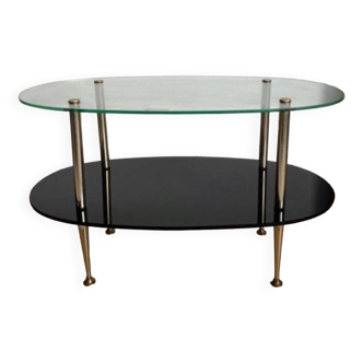 Art deco glass coffee table