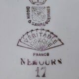 24-piece service Digoin & Sarreguemines Model "Nemours" Vintage