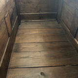 Grand coffre ancien en chêne massif – XIXe – belle patine d’origine