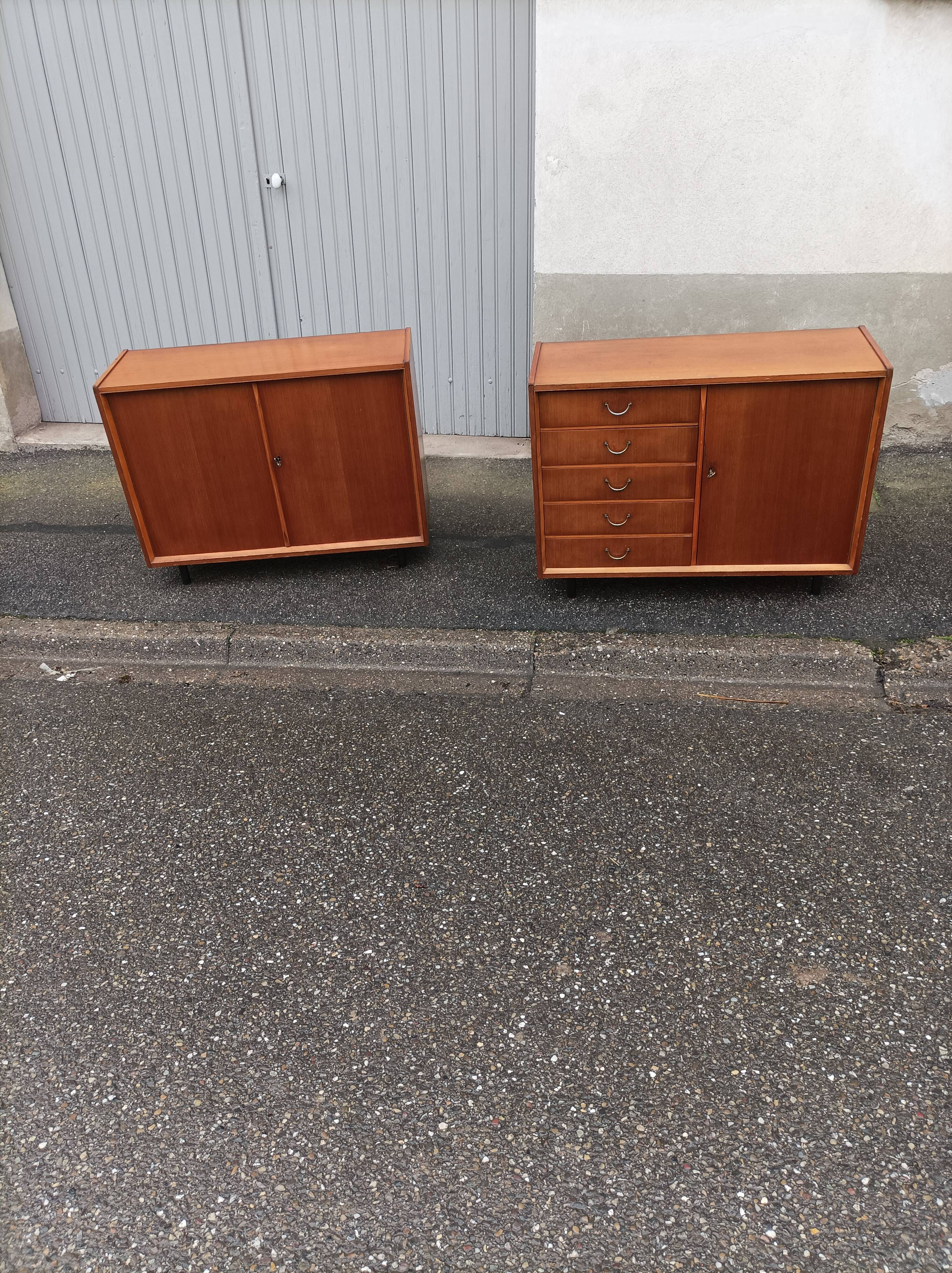 Enfilade vintage 3 portes 5 tiroirs