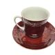 Vintage Polish cup and saucer from Wałbrzych Pottery, 1970s, set of 2