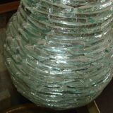 Lamp in glass pieces assembled on metal frame