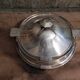 Art Deco silver plated serving dish with lid