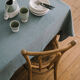 Washed linen tablecloth Celadon