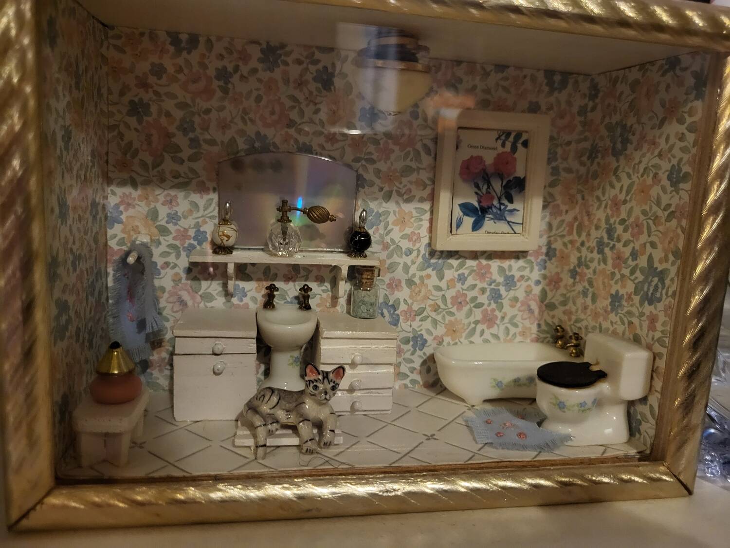 Vintage miniature bathroom
