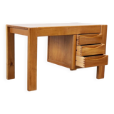 Solid elm desk by Roland Haeusler for Maison Regain