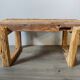 Coffee table in reclaimed wood