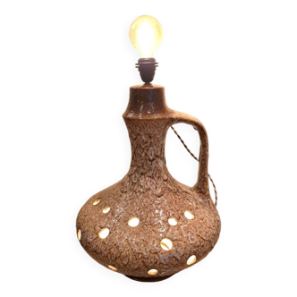 Ceramic lamp from the 1960s-1970s