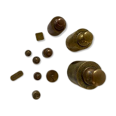 Brass scale weight