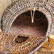 Rattan braided fishing basket