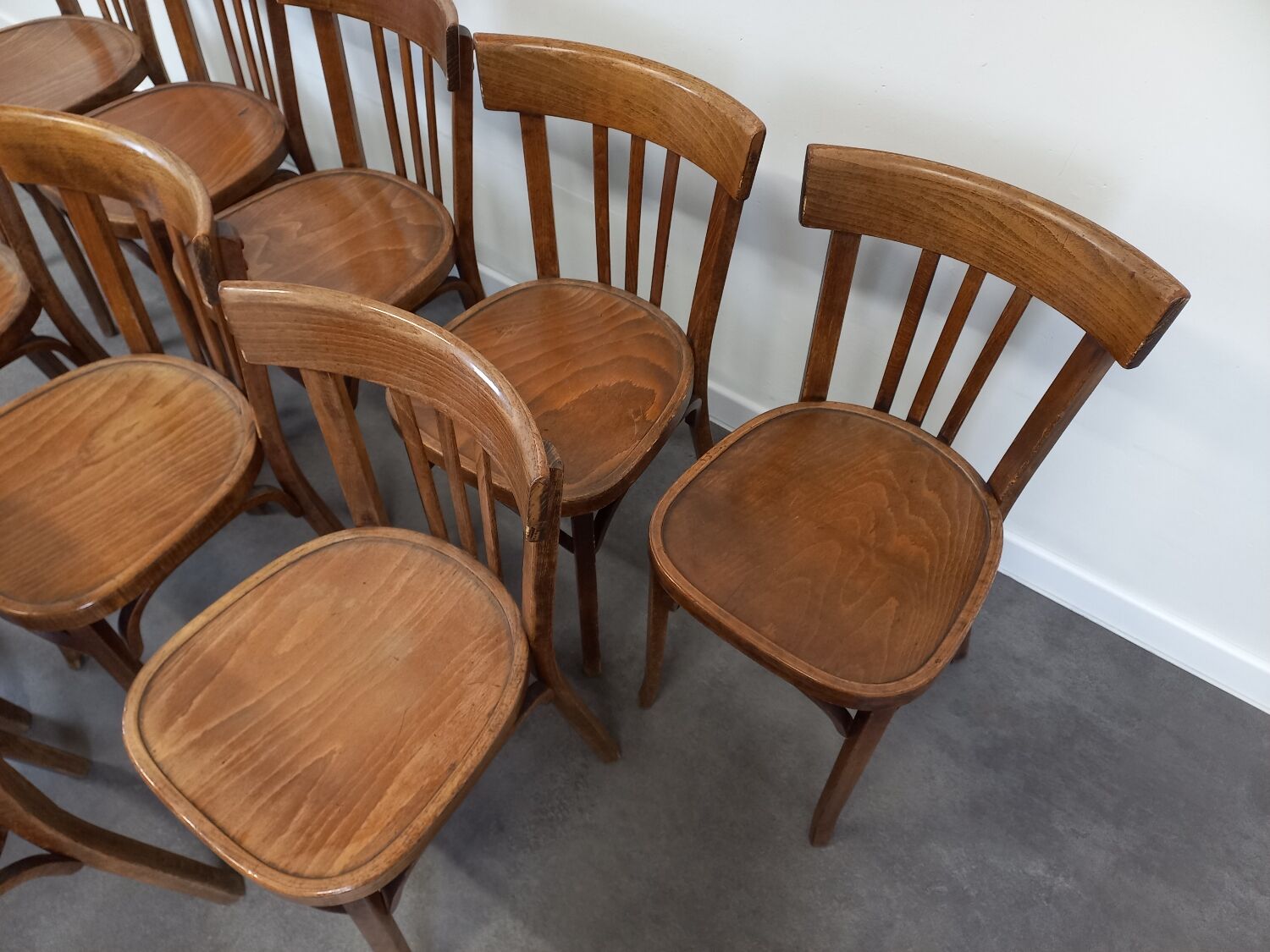 Baumann bistro chairs, set of 10