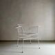 White metal wire chair from Erlau | Germany | 1960s