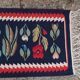 Bulgarian 50-60s kilim wool rug - vintage  115x42cm