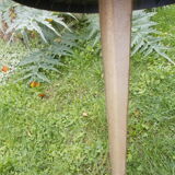 Round bistro table foot cast iron art deco