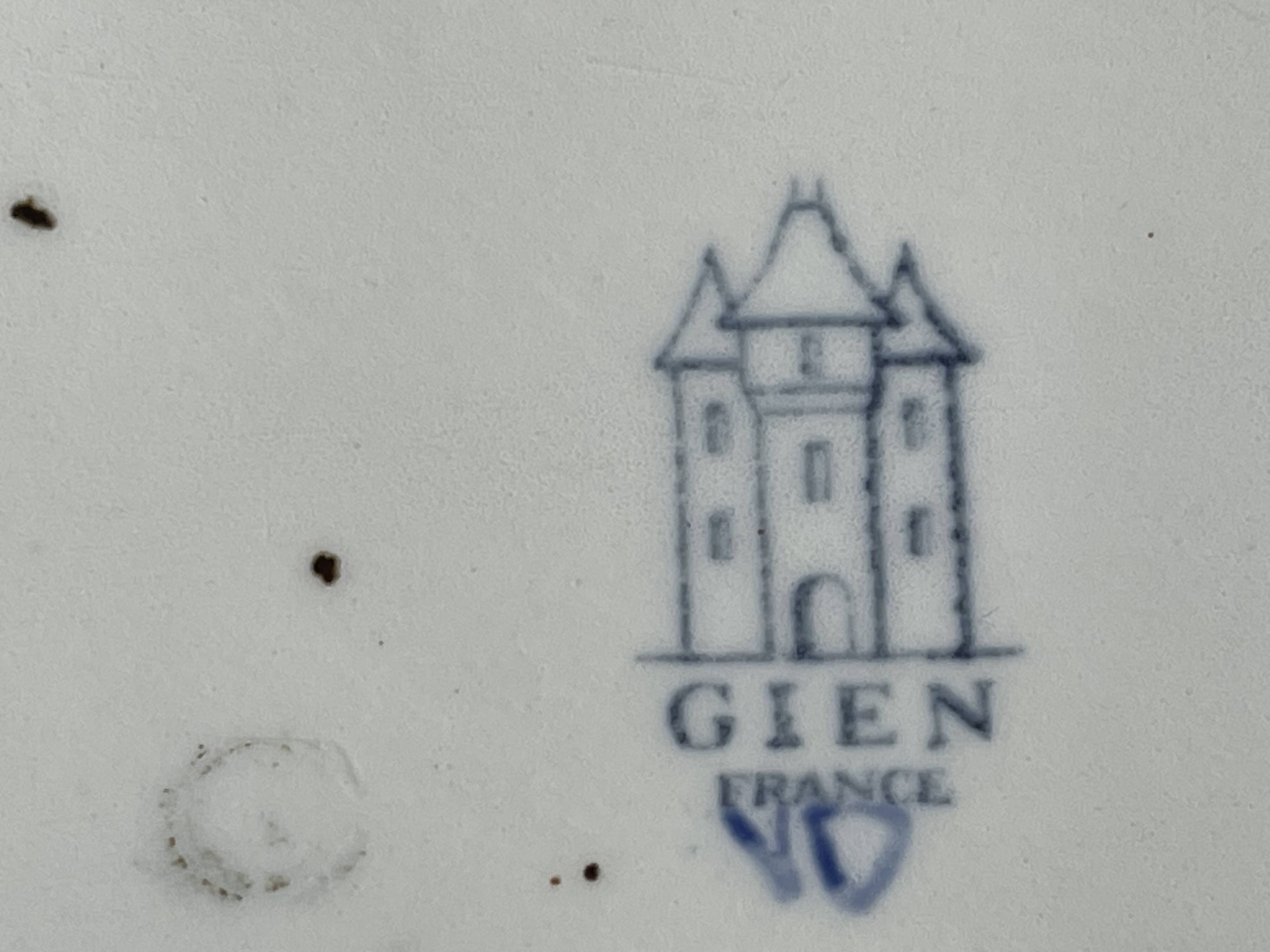 Gien earthenware flower picks