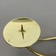 Sculptural solid brass candleholder by Harald Buchrucker Bauhaus, Germany, 1950s