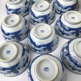 Set of 10 Chinese bowls