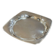 CHRISTOFLE silver metal tray - 23x23cm