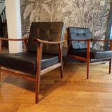 Pair of Scandinavian armchairs