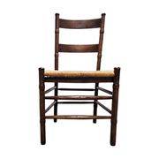 2 chaises en osier Art Déco / École d'Amsterdam / Jac Levee / milieu du siècle