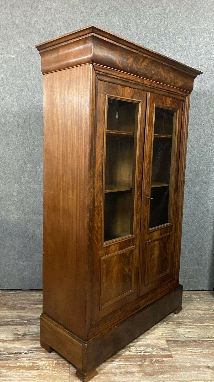 Parisian library louis Philippe in mahogany around 1830