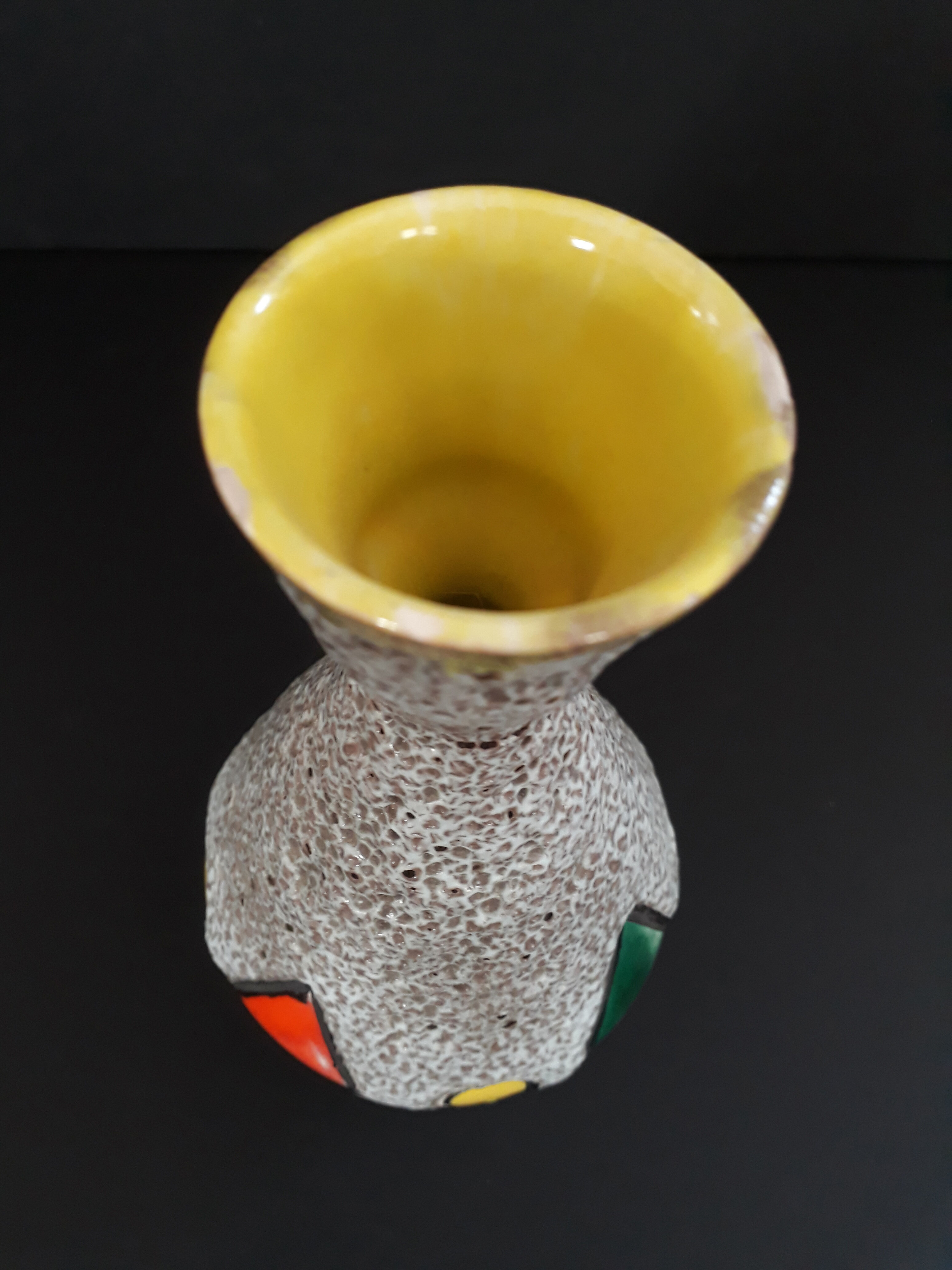 Vase soliflore céramique signé vallauris