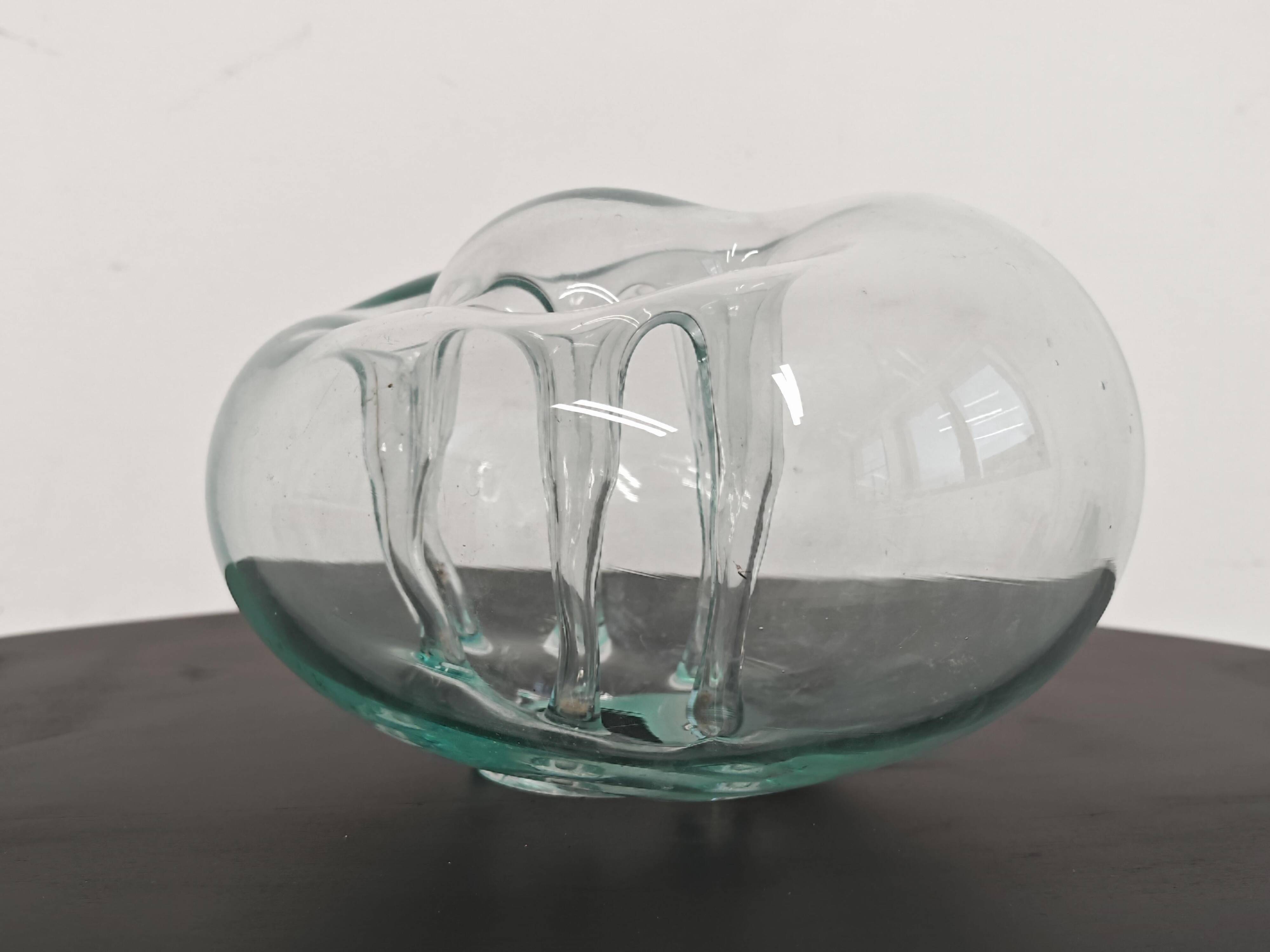 Mid-Century blown glass Ikebana vase by Dragan Drobnjak