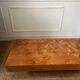 Table basse en loupe d’orme vintage 70 Rochebobois