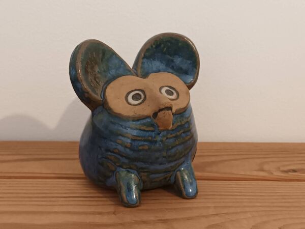 Souris céramique Spökmus par Lisa Larson, Suède