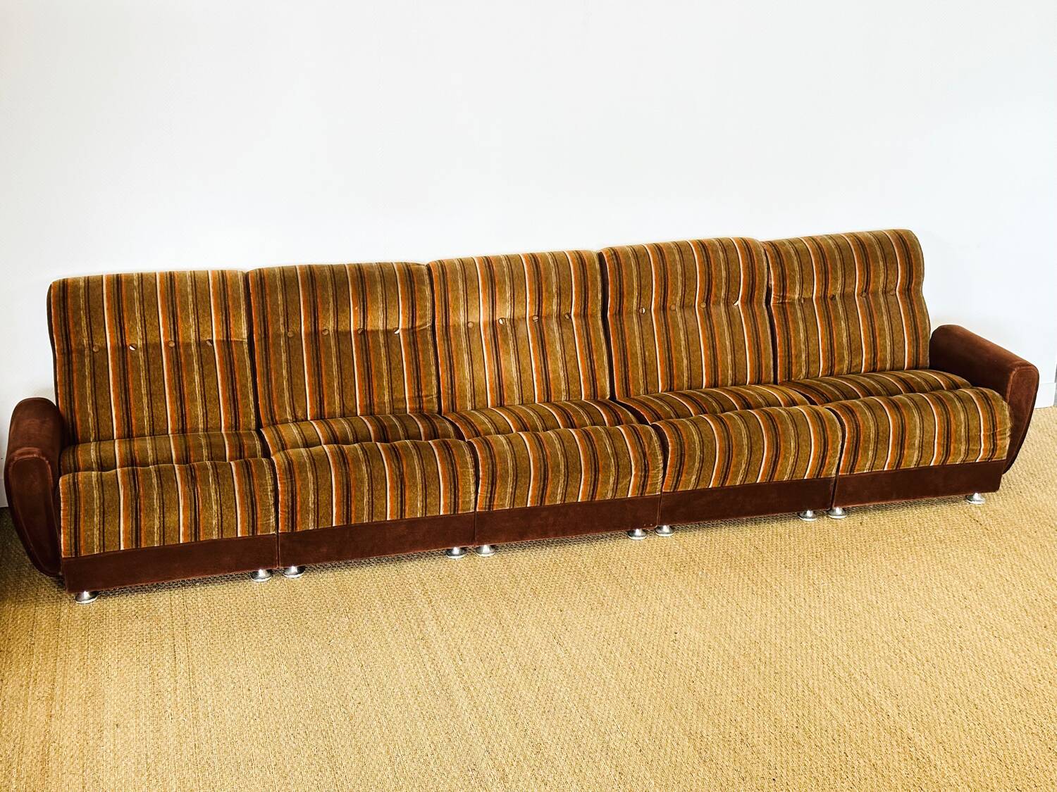 Vintage 1970s modular sofa set
