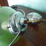 Art deco pendant lamp from the 1920s/1940s with opaline