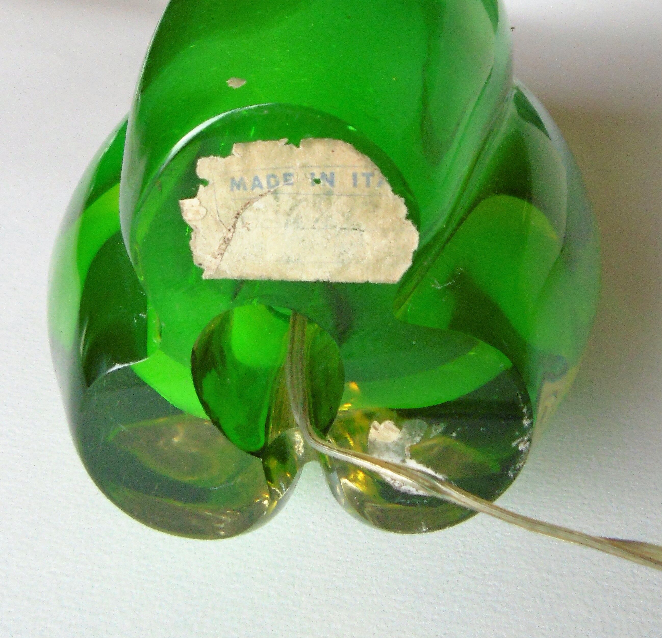 Murano Sommerso glass table lamp