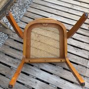 Set of 6 caned chairs by Baumann, gondola model.