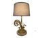 Large vintage lamp in moulded brass – Phoenix – onyx base – 1960s/70s