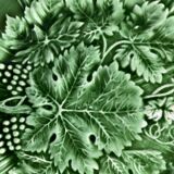 Sarreguemines grape barbotine dessert plates