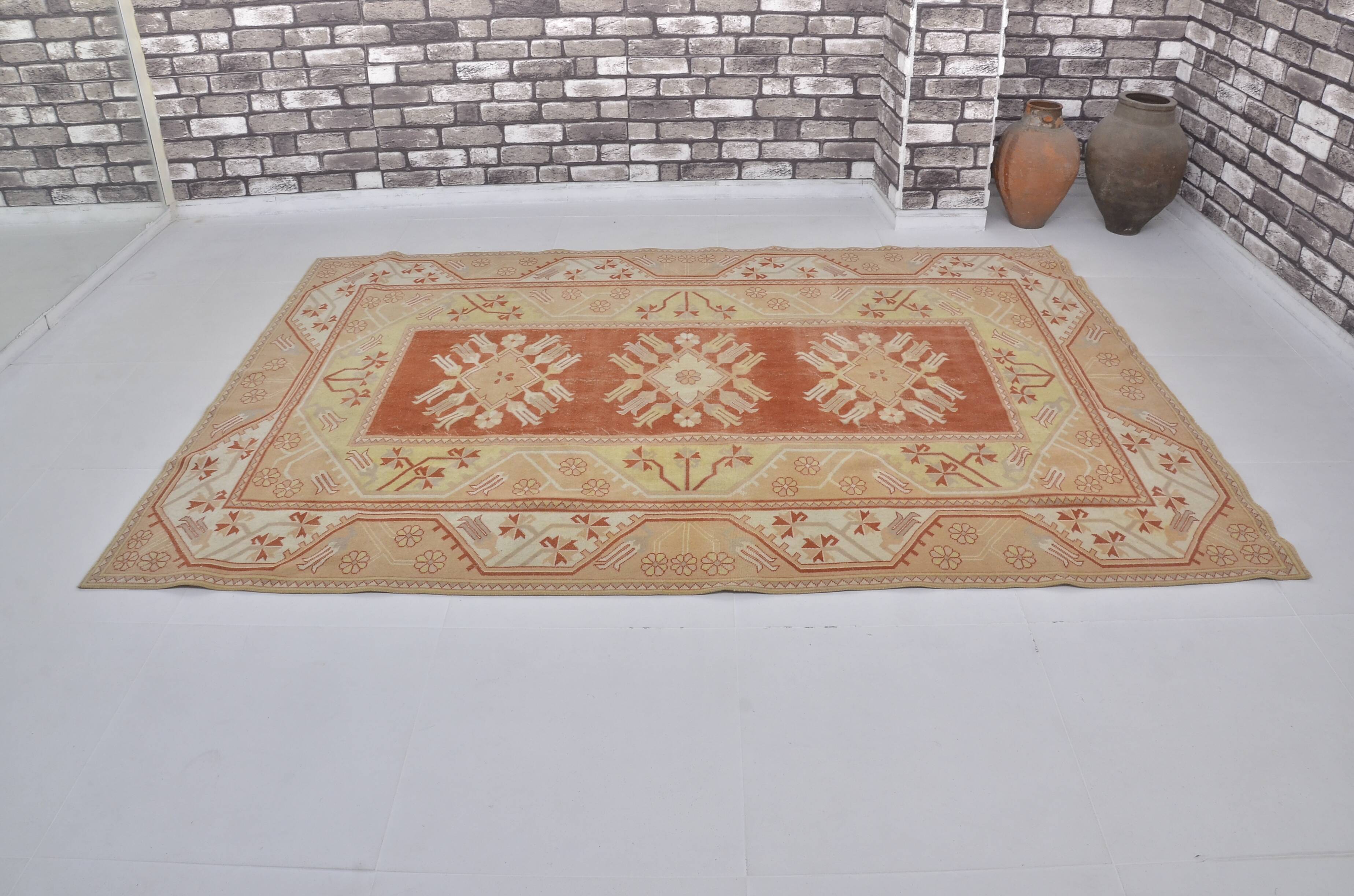 Vintage Handknotted Floral Hnadknotted Rug sku1835