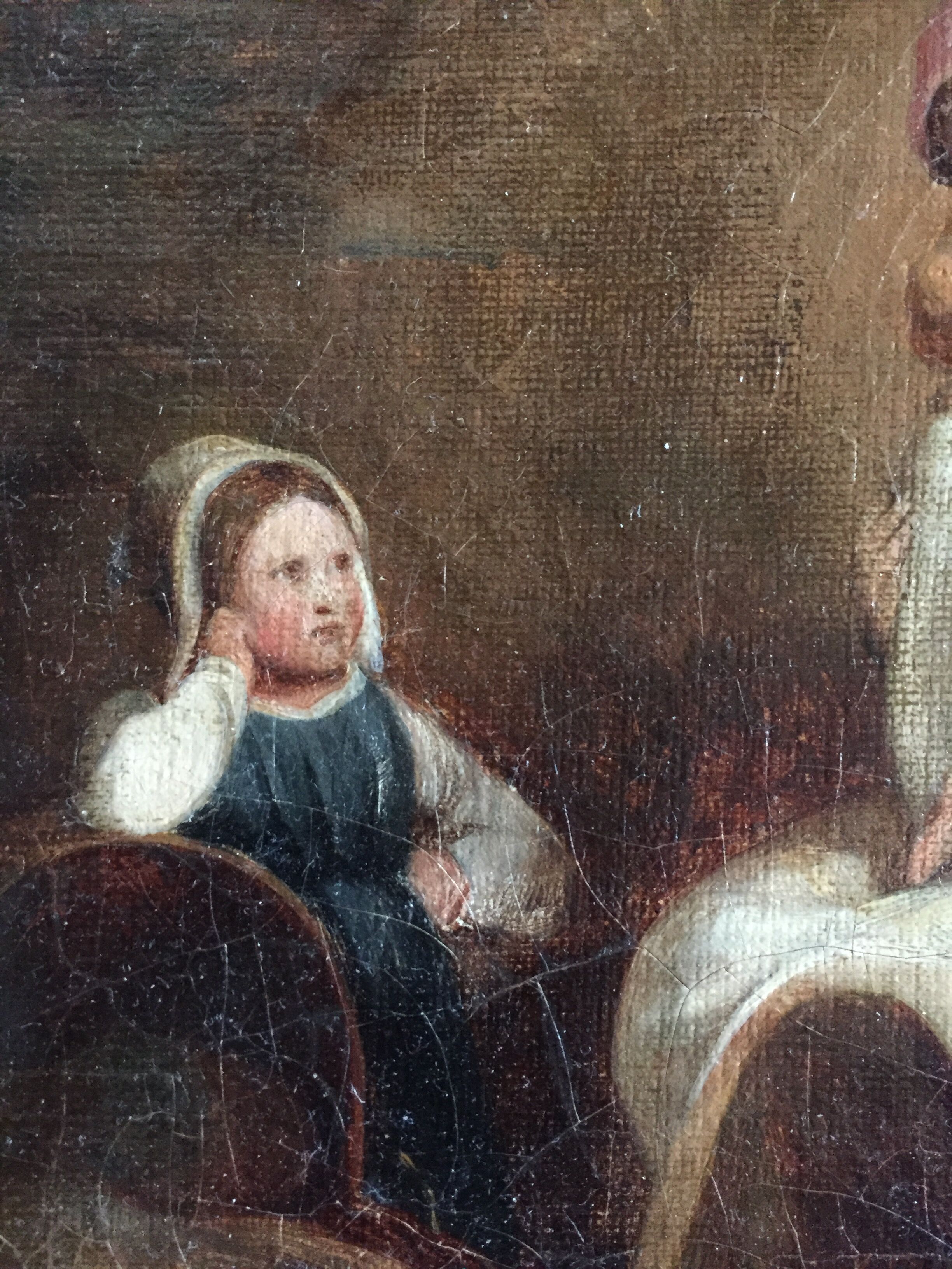 Ancient 19th century painting