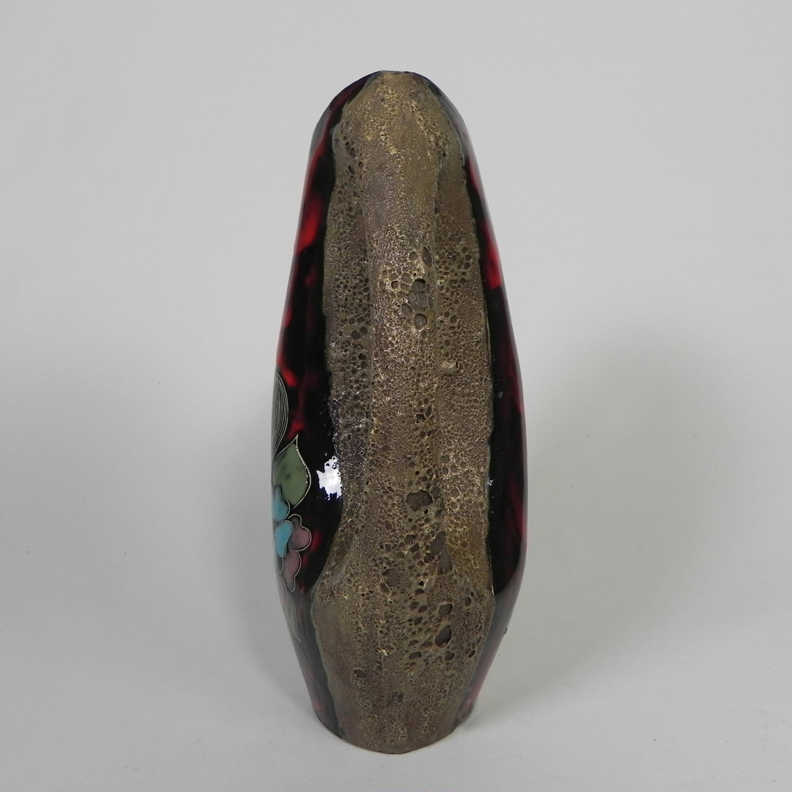Vallauris Fat Lava Vase, 1950s