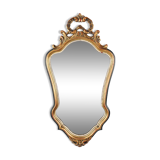 20th Century Baroque style mirror in carved and gilded wood, Belgium