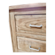 commode in sandblasted oak raw wood