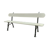 Garden bench old cast iron feet